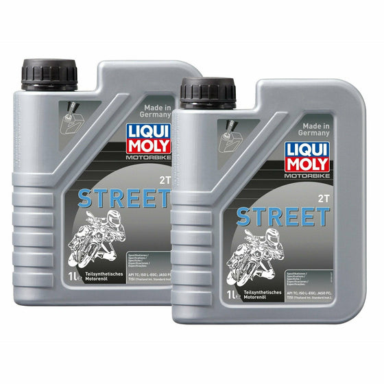 Liqui Moly 2 Stroke Semi Synthetic Motorbike Street Oil15 04 2T Motorcycle 1504 - World of Lubricant