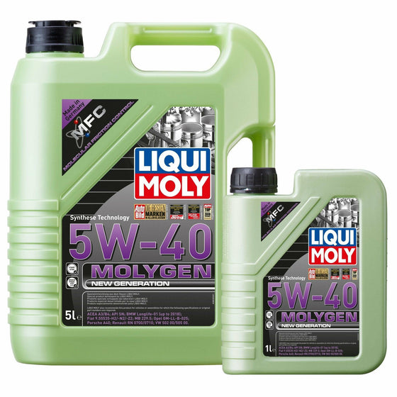 LIQUI MOLY 5W40 MOLYGEN NEW GENERATION ACEA A3/B4 VW BMW AUDI PORSCHE 8536 - World of Lubricant