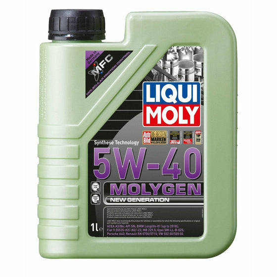 LIQUI MOLY 5W40 MOLYGEN NEW GENERATION ACEA A3/B4 VW BMW AUDI PORSCHE 8536 - World of Lubricant