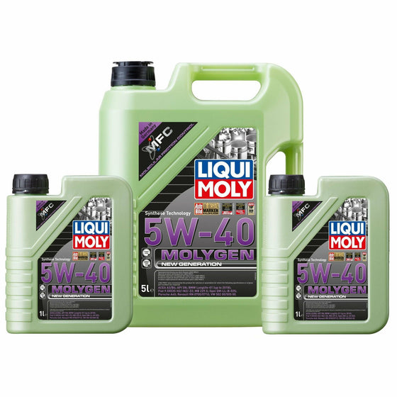LIQUI MOLY 5W40 MOLYGEN NEW GENERATION ACEA A3/B4 VW BMW AUDI PORSCHE 8536 - World of Lubricant