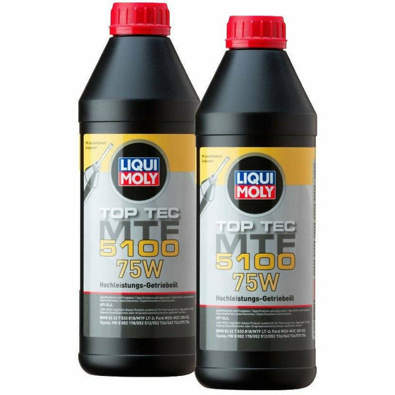 Liqui Moly 75W GL4 Top Tec MTF 5100 1L Transmission Gear Oil 20842 - World of Lubricant