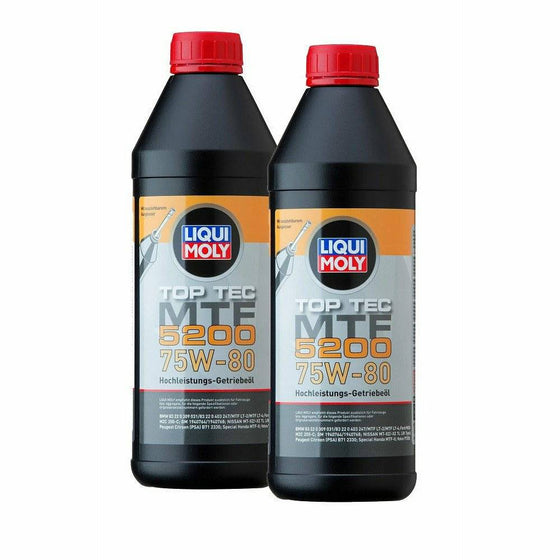Liqui Moly 75w80 Synthetic Gear Oil 1L GL4 Top Tec MTF 5200 BMW Ford GM 20845 - World of Lubricant