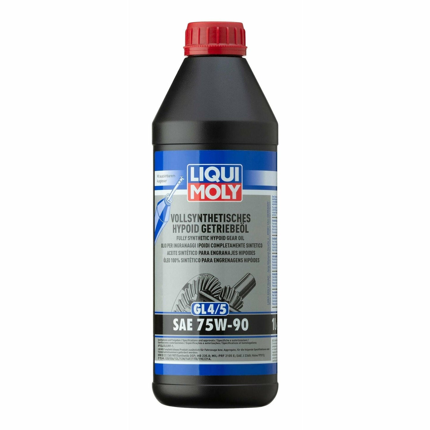 Liqui Moly 75W90 Gear Oil GL4/5 Fully Synthetic Hypoid High Performance 1024 - World of Lubricant