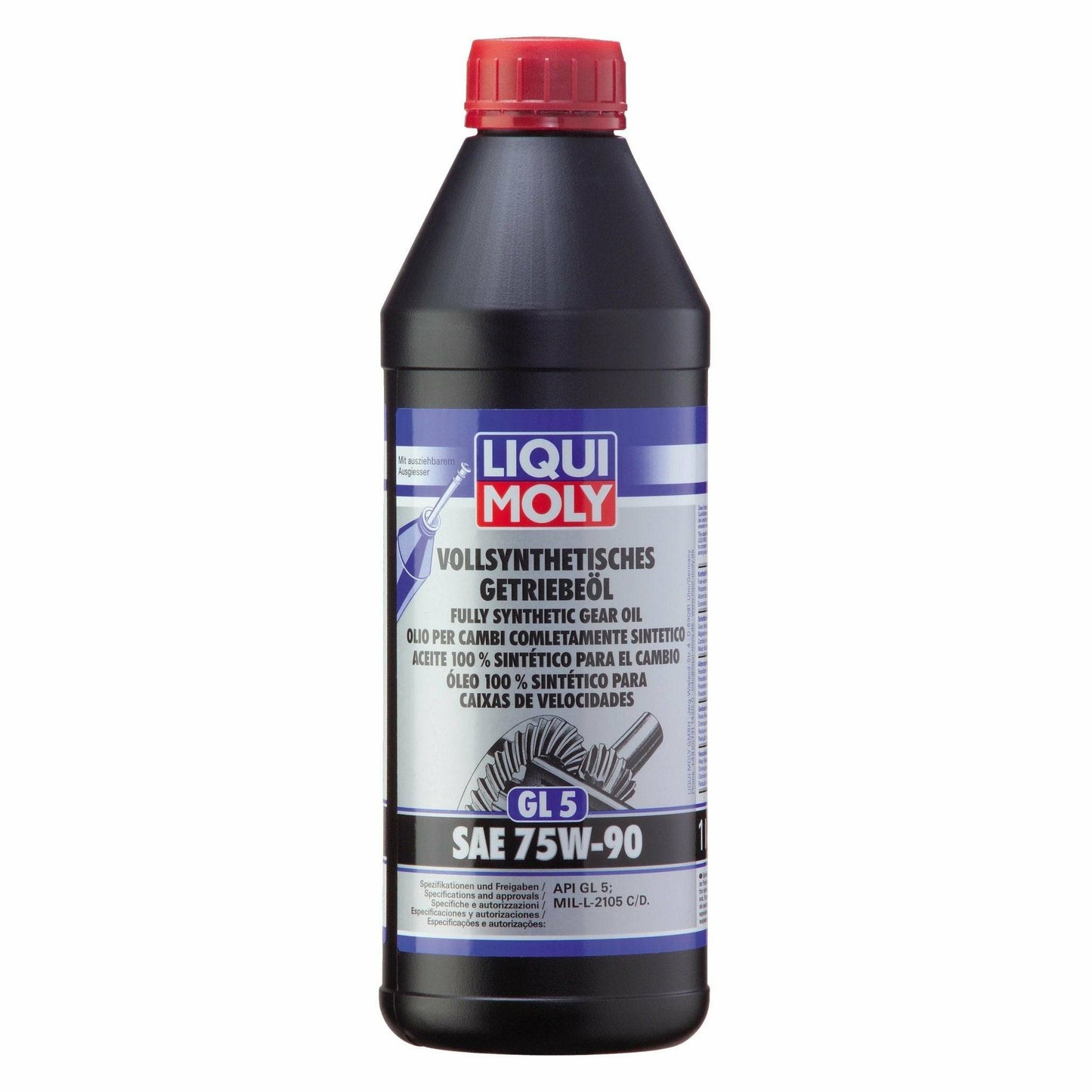 Liqui Moly Fully Synthetic Gear Oil (GL5) SAE 75W90 1414 - World of Lubricant