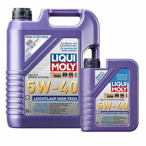 Liqui Moly Leichtlauf High Tech SAE 5W40 Engine Oil ACEA A3/B4 2328 - World of Lubricant