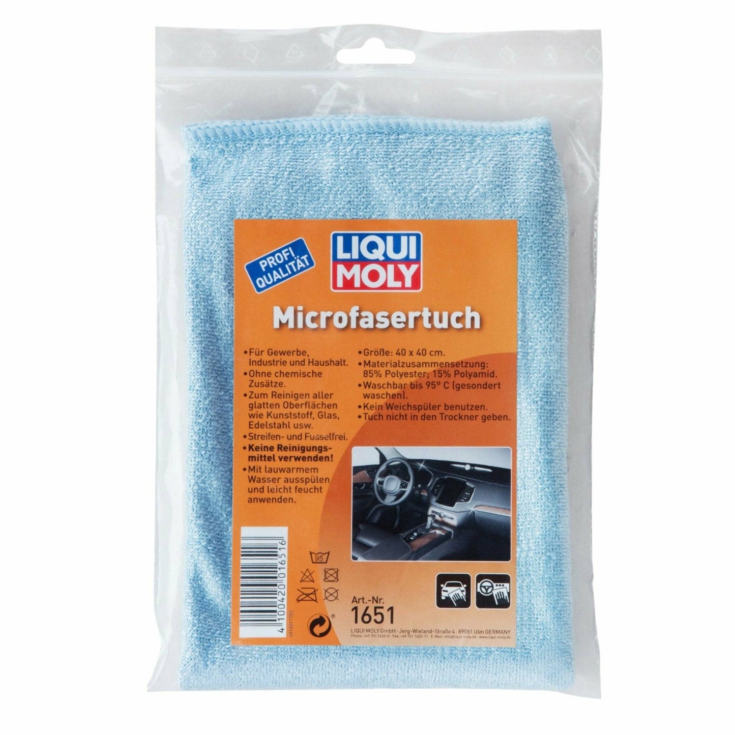 Liqui Moly Microfiber Cloth Excellent Cleaning Effect & Absorption 1651 - World of Lubricant