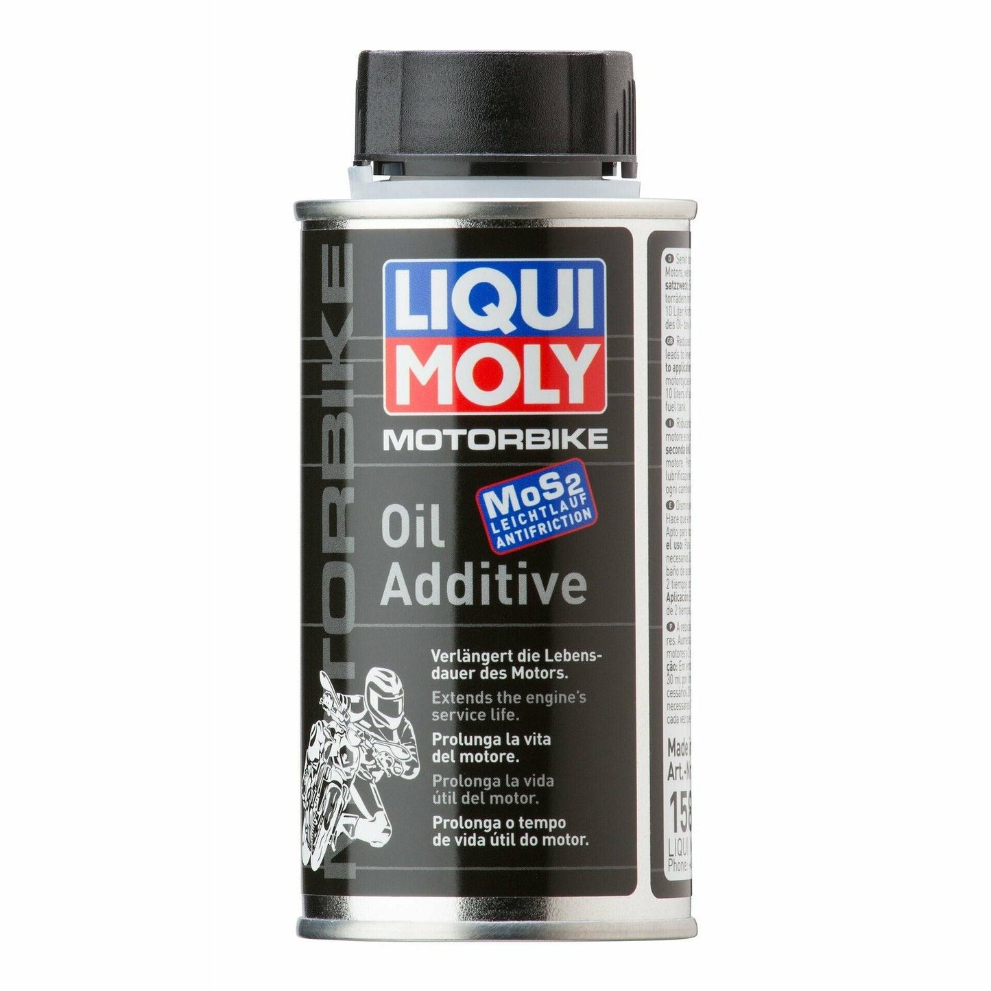 Liqui Moly Motorbike Oil Additive MoS2 Wear Protection 125ml 1580 - World of Lubricant