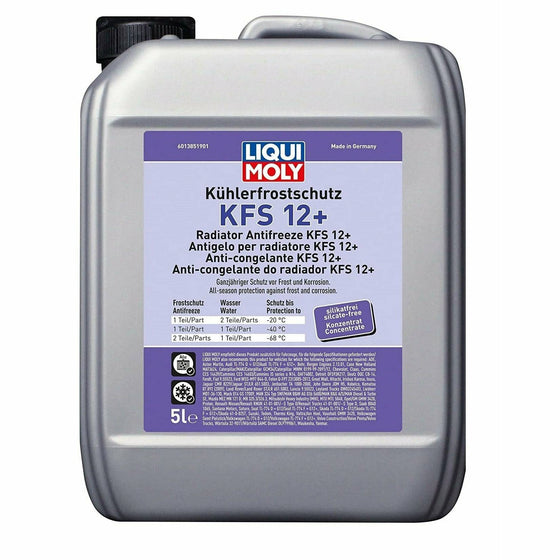Liqui Moly Radiator Antifreeze Engine 5L KFS 12+ Red Coolant Performance 21146 - World of Lubricant