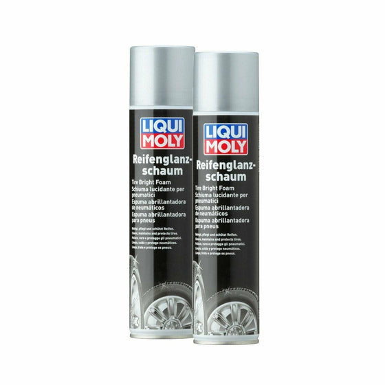 Liqui Moly Tire Bright Foam 400ml Aerosol Tyre Shine Protector 1609 - World of Lubricant