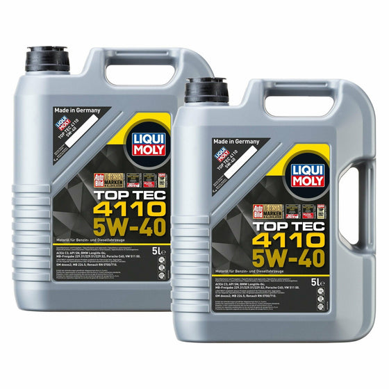 Liqui Moly Top Tec 4110 5W40 Engine Oil C3 BMW-LL Porsche C40 VW 511 MB 229 21479 - World of Lubricant