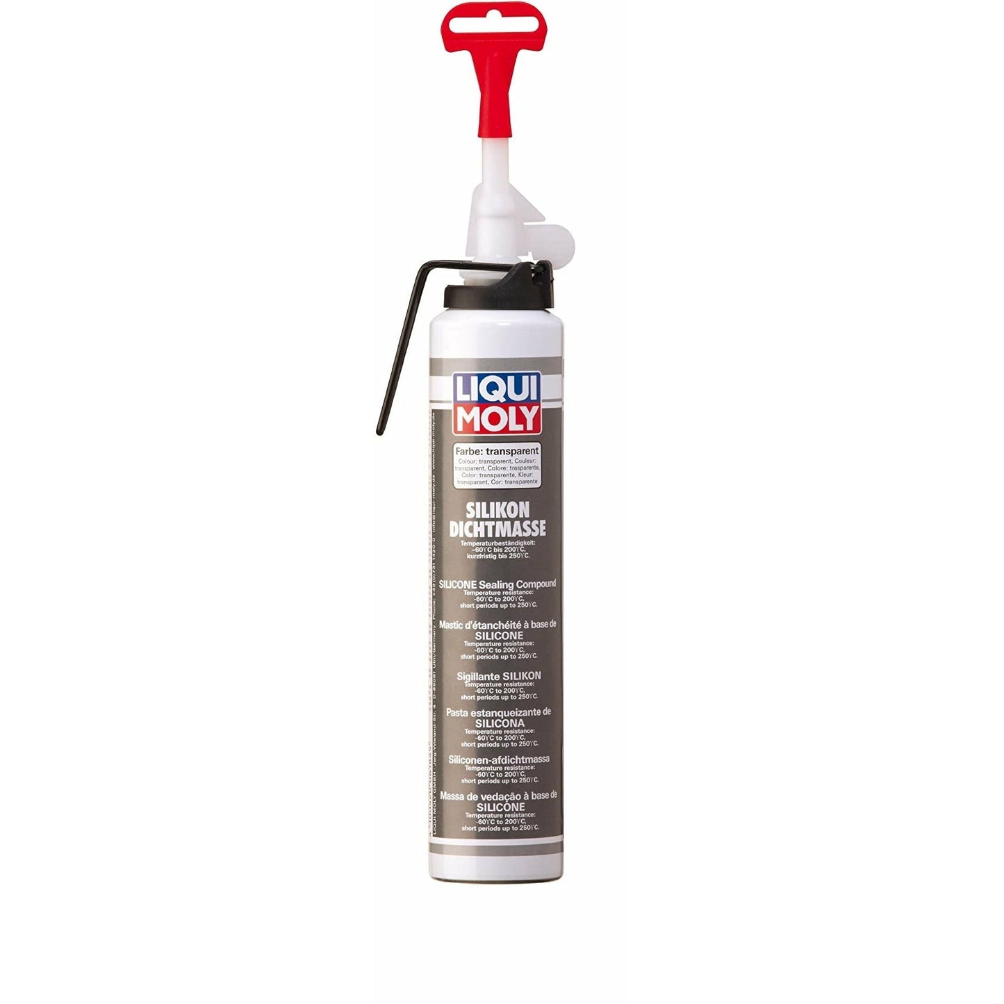 Liqui Moly Transparent Silicone Sealant Compound 200 ml 6184 - World of Lubricant