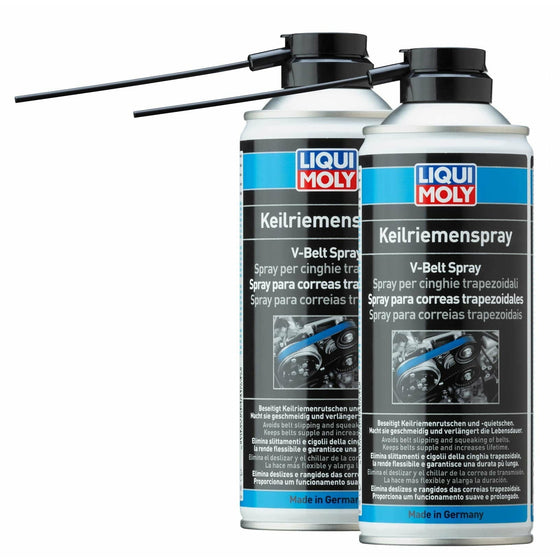 Liqui Moly V-Belt Spray Maintain & Protect Fan Belt Slipping 400ml 4085 - World of Lubricant