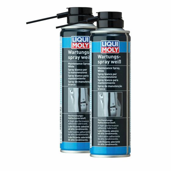LIQUI MOLY White Grease Maintenance Spray Waterproof lubricant 250ml 3075 - World of Lubricant