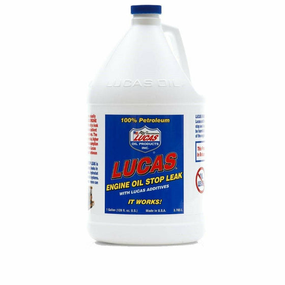 Lucas Engine Oil Stop Leaks Stop Smoke Additive 3.78L Rejuvenates Seal Gasket 10279 - World of Lubricant