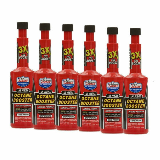 Lucas Octane Booster 444ml Three Times Boost Racing Formula Petrol Fuel Additive 10026 - World of Lubricant