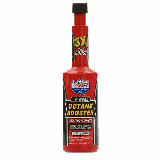 Lucas Octane Booster 444ml Three Times Boost Racing Formula Petrol Fuel Additive 10026 - World of Lubricant