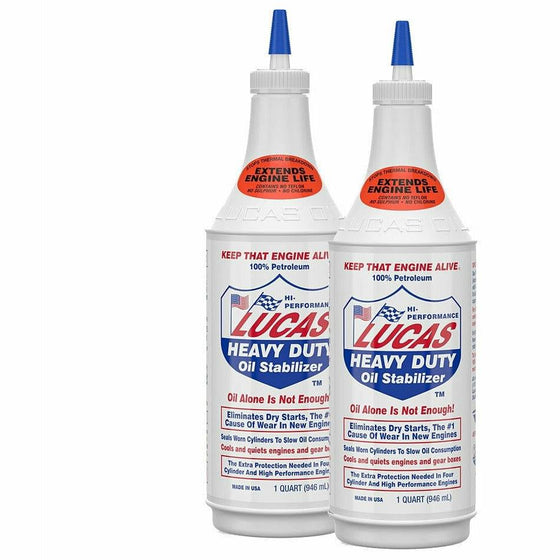 Lucas Oil Heavy Duty Oil Stabilizer Engine Additive Fluid 946ML Oil Treatment 10001 - World of Lubricant