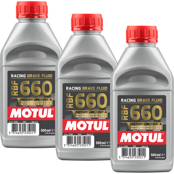 Motul RBF 660 Racing DOT 4 Brake Fluid 500ml Fully Synthetic 101666 - World of Lubricant