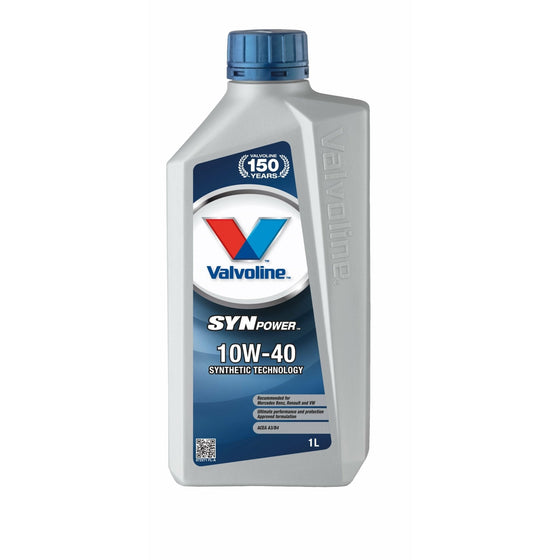 Valvoline 10W40 Semi Synthetic Engine Oil SynPower A3/B4 VW MB RENAULT Approved 872259 - World of Lubricant