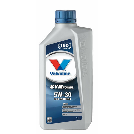 Valvoline 5W30 Fully Synthetic Engine Oil Synpower ENV C1 Ford Jaguar Land Rover 872592 - World of Lubricant