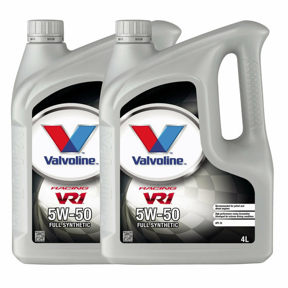 Valvoline 5W50 Premium Synthetic Engine Oil VR1 Racing A3/B4 Ford GM 873434 - World of Lubricant