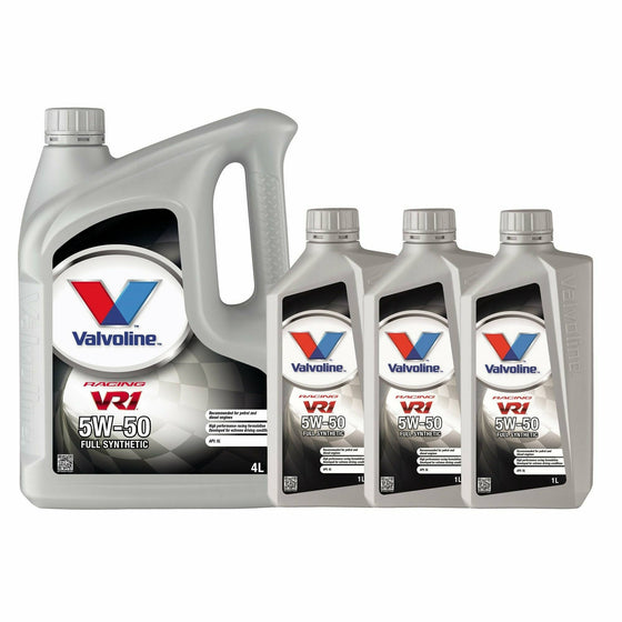 Valvoline 5W50 Premium Synthetic Engine Oil VR1 Racing A3/B4 Ford GM 873434 - World of Lubricant